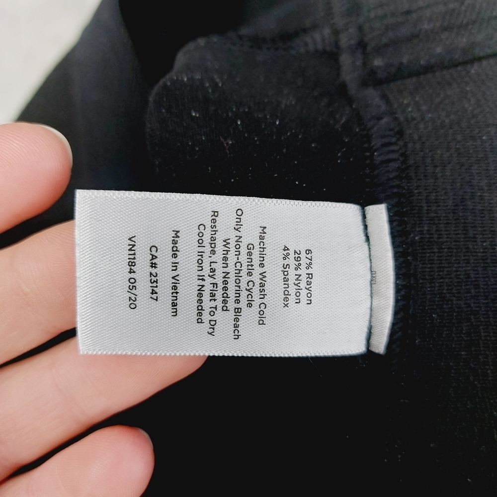 Talbots Soho Black Solid Shadow Heather Leggings P5220 - Picture 10 of 11